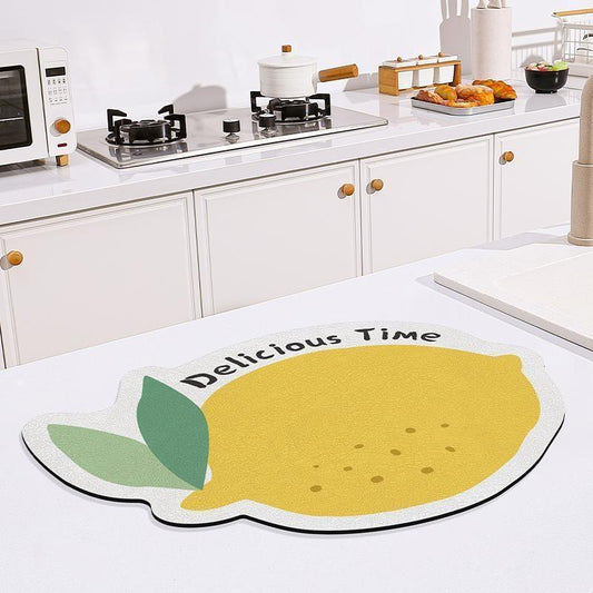 Draining mat, kitchen tabletop heat insulation coaster, dining table absorbent and anti-slip mat