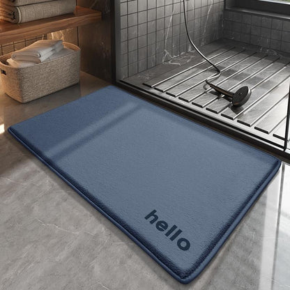 Memory foam mat, bathroom mat, household bathroom absorbent floor mat, shower room foot mat, quick-drying anti-slip mat
