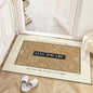 French-style floral ultra-thin scratch-resistant entrance mat, anti-slip and wear-resistant floor mat for the entrance hall, artistic home entrance mat