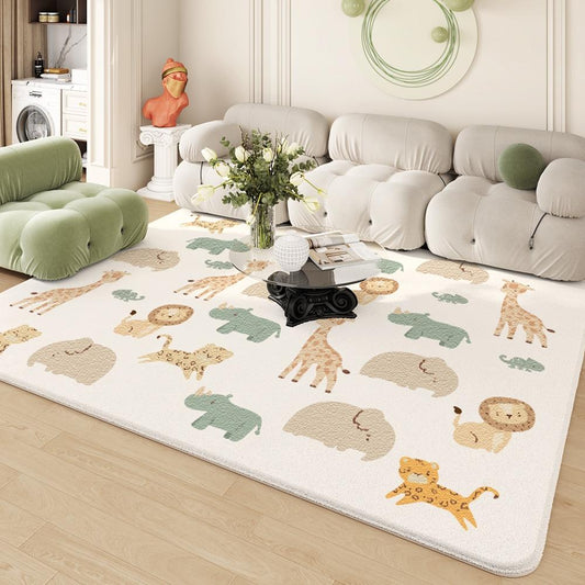 Lamb fleece floor MATS, no-wash, easy-to-clean carpets for the living room, fully covered sofa cushions and floor MATS