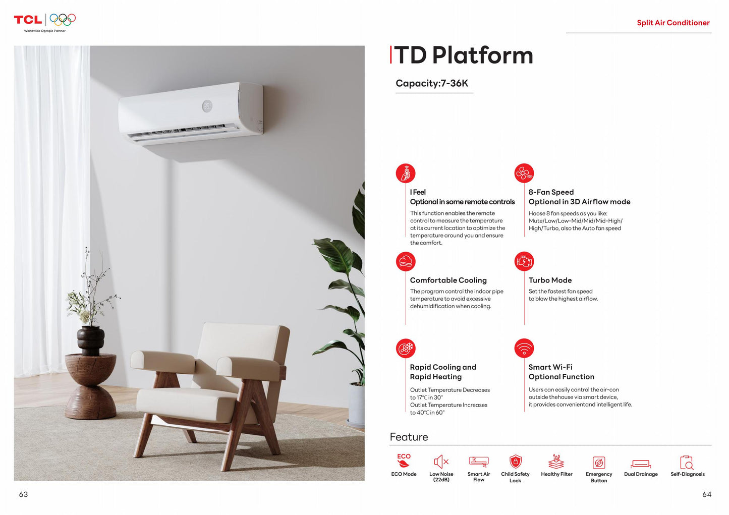 TD Platform Split wall-mounted air conditioner