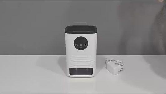 Dehumidifier, small household dehumidifier, quiet, automatic shutdown, bedroom dehumidifier (applicable area 41-60 square meters), bathroom, RV, closet
