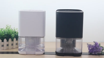 Household dehumidifier 1000ML water tank with automatic shut-off function, suitable for 5 to 26 square meters portable small dehumidifier, suitable for bathroom, bedroom, RV, closet room, 7-color LED light