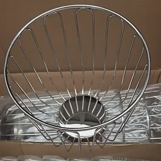 304 stainless steel fruit basket, fruit plate, fruit basket, citrus basket, home storage and decoration, round