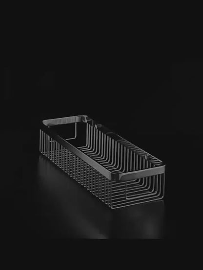 304 stainless steel bathroom storage rack rectangular wall mounted storage mesh basket bathroom shower room washbasin corner rack